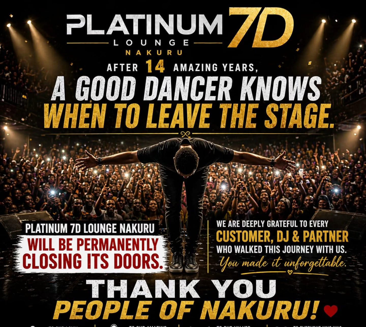 7D Lounge Closes after 14 years